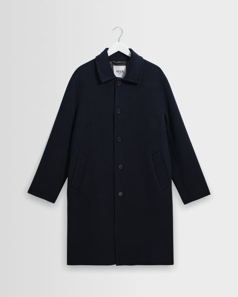 Stan - Manteau court double face marine