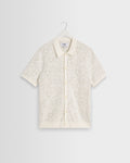 Tellaro - Hemd mit Blumenjacquard in Ecru