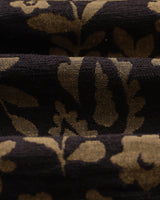 wax london men's Tyne - Black And Khaki Chenille Jacquard Trousers