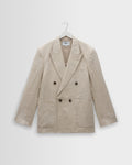 Vigo - Blazer croisé en lin naturel