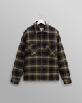 Whiting - Schwarz-gelbes Hutton-Karomuster-Overshirt