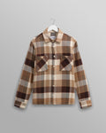 Whiting – Overshirt mit „Pike“-Karo in Natur und Braun